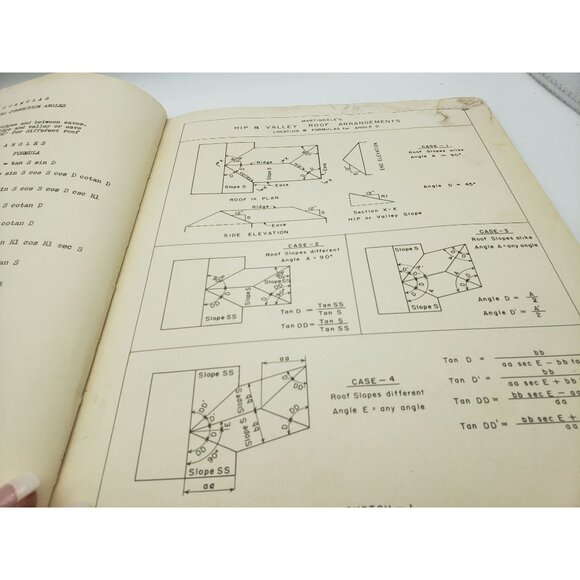 Martindales Bevel Angles Book Bins Towers Hip and Valley Roofs Book RARE OOP - Picture 11 of 15